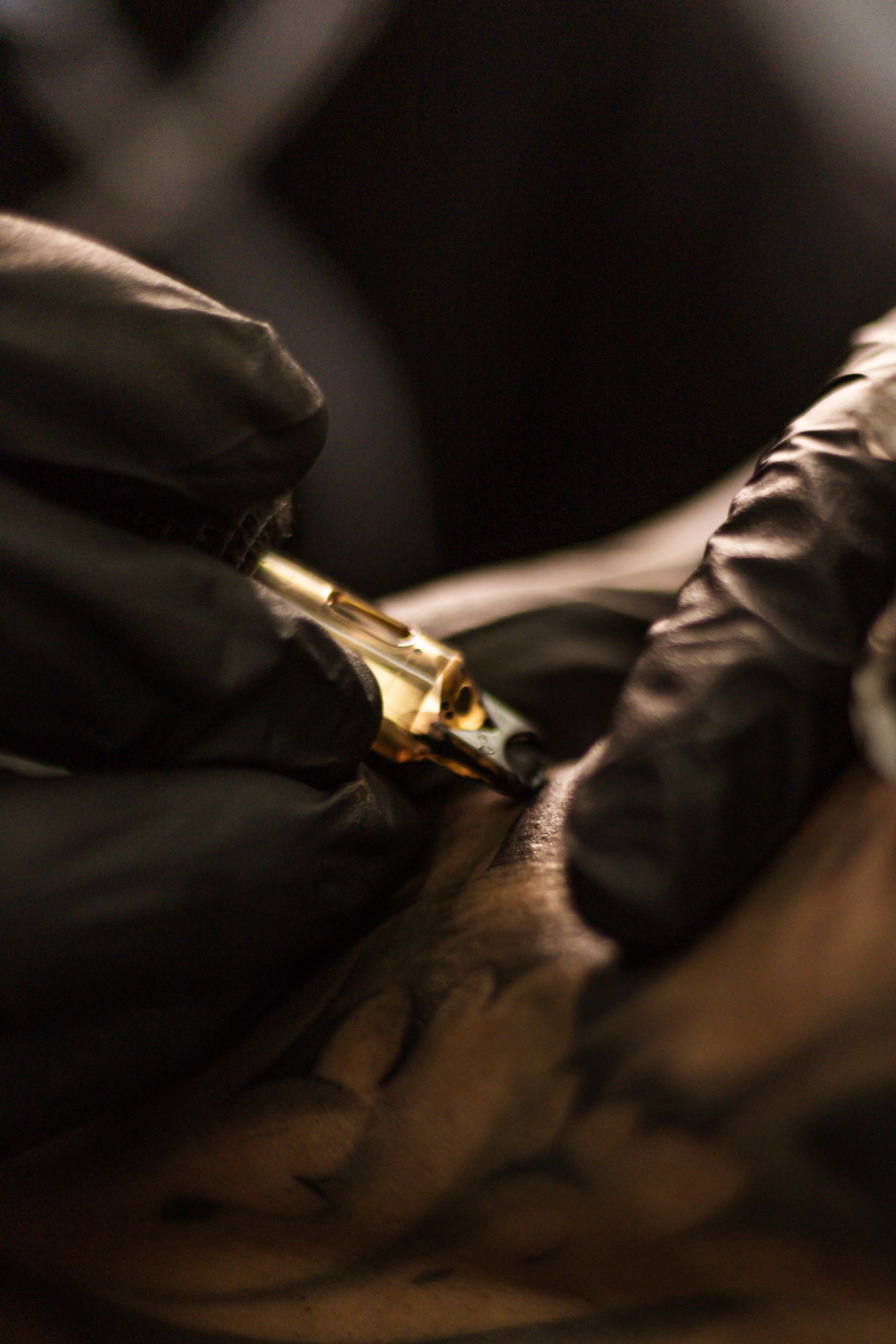 Trabajo de tatuaje fine line